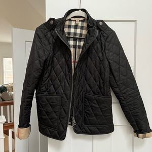Burberry quilted small zip jacket
